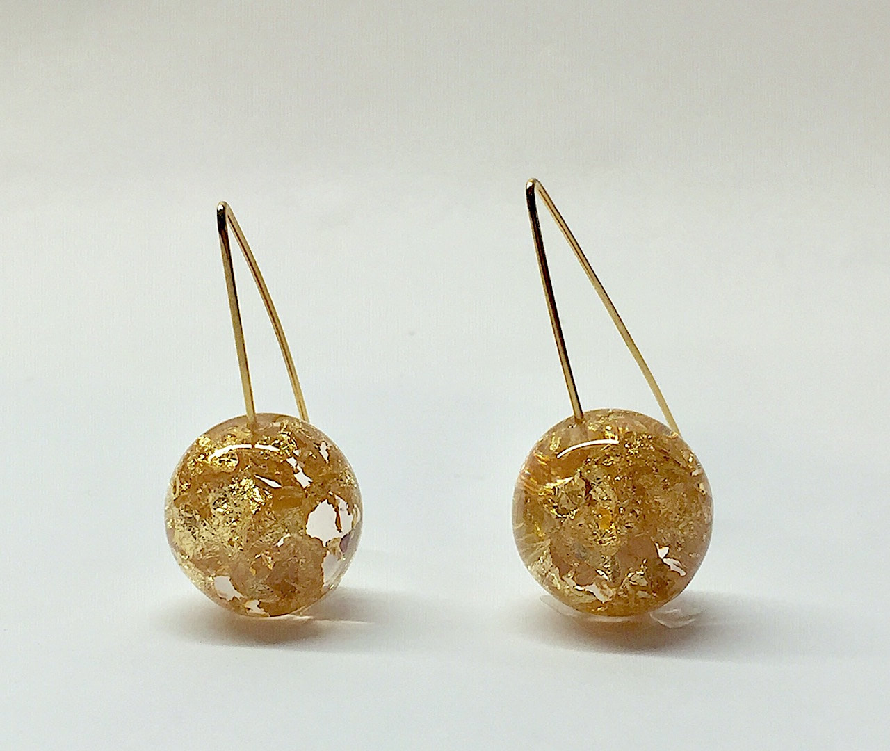 Gold Eco-Resin Earrings
